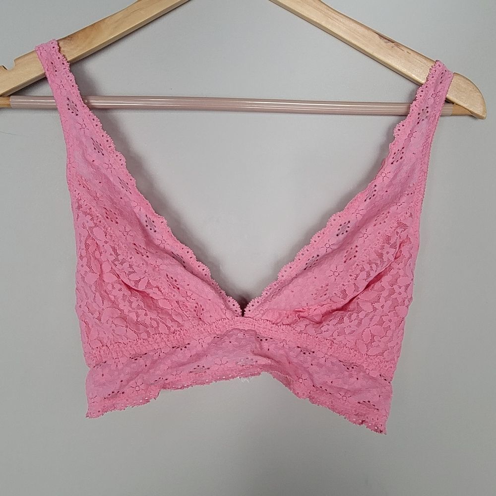 Wacoal 811205 Lace Wire Free Bralette Peach Pink Coral 36